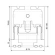 BESEAL®, wasserdichter Montageadapter, 3D-verstellbar 85-100 mm