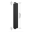 Lift- / Lowering bar aluminium, black