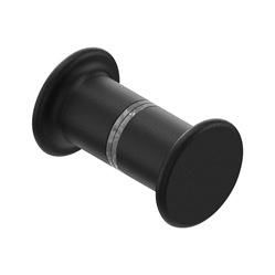Shower door handle, Ø 30 mm, Matt black, 1 pair