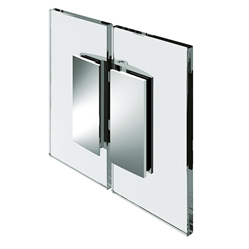 Shower door hinge Farfalla, glass-glass 180°, opening inward