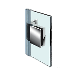 Shower door hinge Flinter, glass-wall 90°, opening inward
