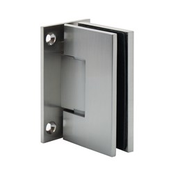 Shower door hinge glass-wall 90°, with cover, opening on both sides