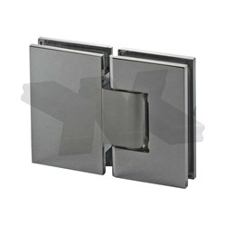 Shower door hinge glass-glass 180°, opening on both sides