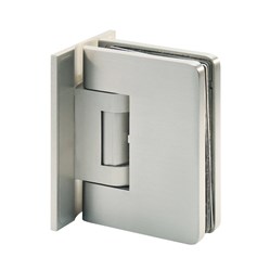 Automatic hinge for swing door, glass-wall with cover