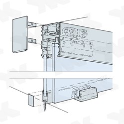 HAWA Porta 100 GF - Decke, Schiebetürsystem