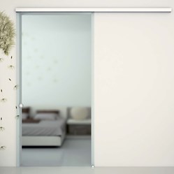 V-5400 - ceiling / wall, sliding door set 2-doors with soft-close