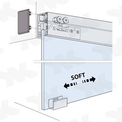 HAWA Porta 40 GW, sliding door system with soft-close