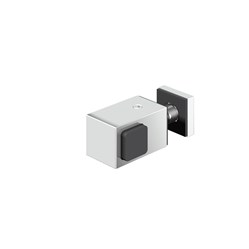 Door stopper for glass and wall mounting, right