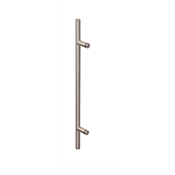 Straight single-sided pull handle, Ø 30 mm, stainless steel AISI 304