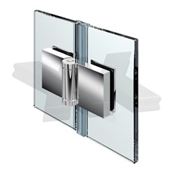 Shower door hinge Flinter, glass-glass 180°, opening outward