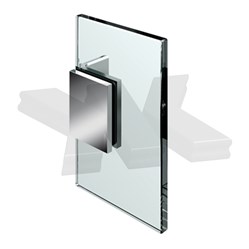 Winkelverbinder Flinter, Glas-Wand 90°