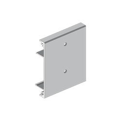 E-Space, bracket wood cover, silver
