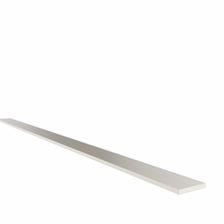 Flat-profile 15x2mm, stainless steel effect