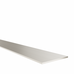 Flat-profile 50x2mm, stainless steel effect