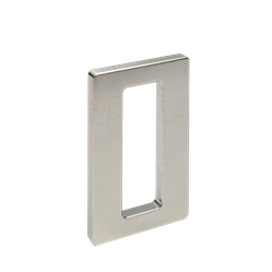 Adhesive finger pull rectangular, stainless steel AISI 306