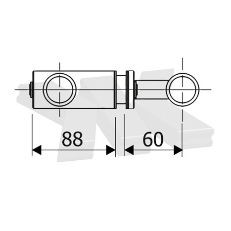 Profilzylinder verschiedenschließend, Ni ABUS 30/80 mm