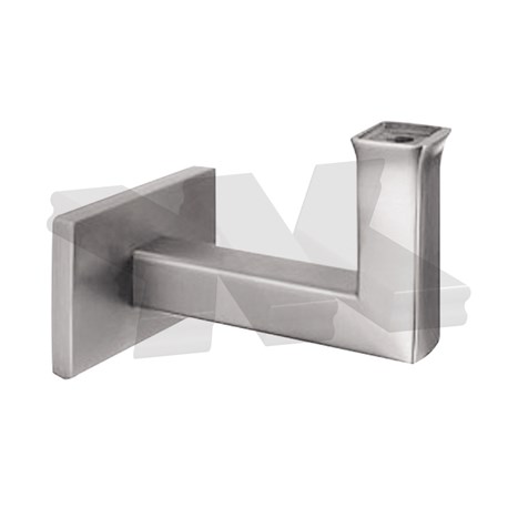 Handrail bracket for wall mounting 14x14 mm, rigid
