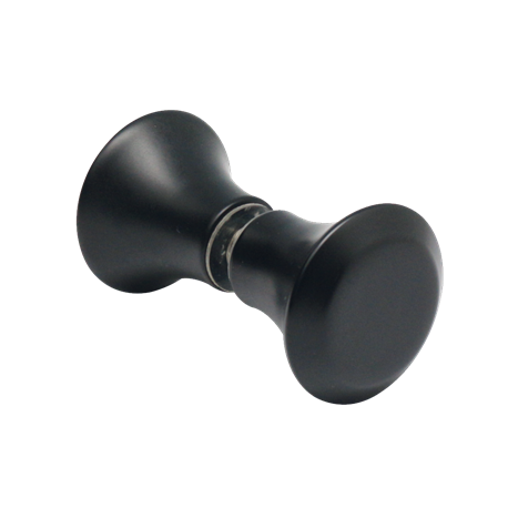Shower door handle, Ø 35 mm, black, 1 pair