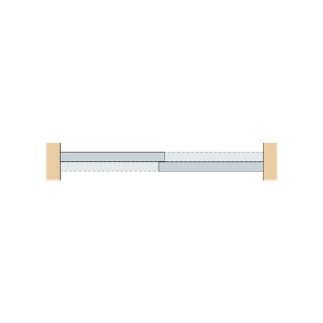 Miniroller-Set für vertikalen Rahmen