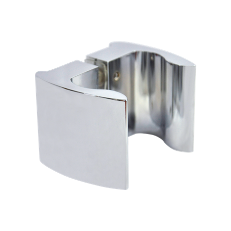 Shower door handle, 60 x 50 mm, stainless steel effect, 1 pair