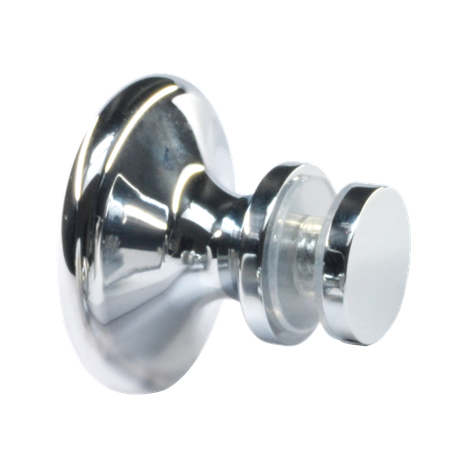 Shower door handle one-sided, chrome plated