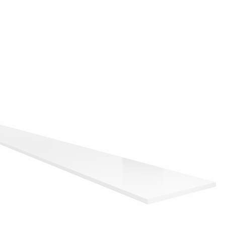 Flat-profile 40x2mm, white