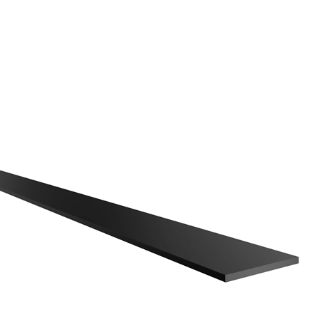 Flat-profile 30x2mm, black anodized C35